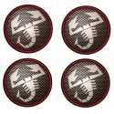 ABARTH  x 4  Stickers vinyle laminé