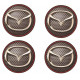  MAZDA  x 4 UV Stickers HUBS WHEEL CENTER 