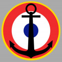 MARINE FRANCAISE  Sticker vinyle laminé