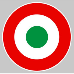 ITALIAN target laminated decal