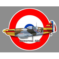 DEWOITINE 520 WW2 VICHY Sticker