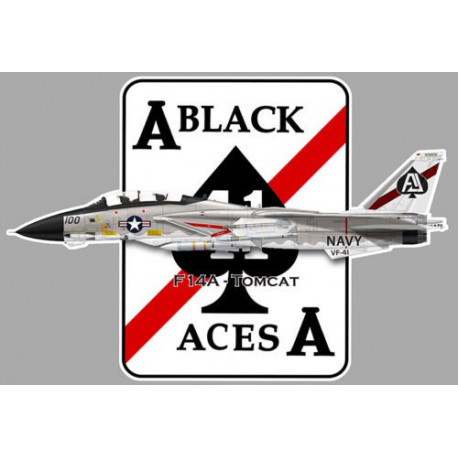 F14A TOMCAT BLACK ACES  Sticker  