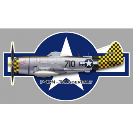 THUNDERBOLT P-47  Sticker  