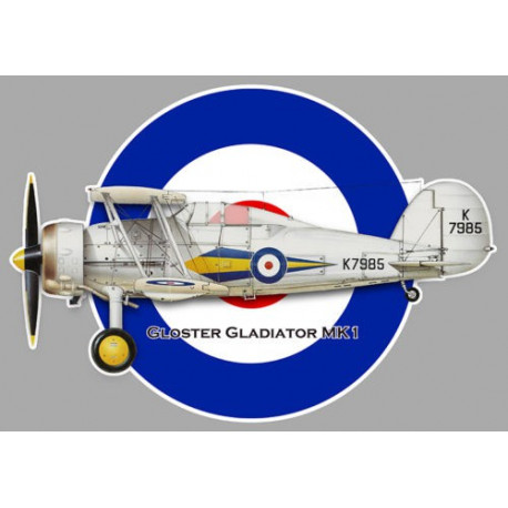 GLOSTER GLADIATOR MK1  Sticker UV   