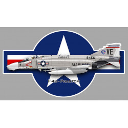 F-4B PHANTOM Sticker vinyle laminé