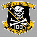 VF 103 JOLLY ROGERS Sticker vinyle laminé