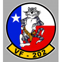 F14 TOMCAT VF-202 TEXAS Sticker vinyle laminé