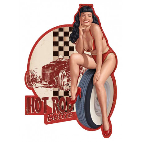 Pin Up Saint Tropez  Sticker UV 75mm 