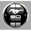  FORD MUSTANG 50 Years  Sticker Trompe-l'oeil  
