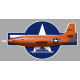 BELL X1 Chuck YEAGER  Sticker UV   