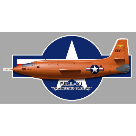 BELL X1 Chuck YEAGER  Sticker UV   