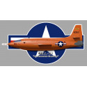 BELL- X1 Chuck YEAGER  Sticker vinyle laminé