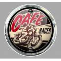 Café Racer Sticker Trompe-l'oeil vinyle laminé