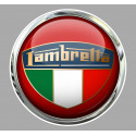 LAMBRETTA Sticker Trompe l'oeil vinyle laminé