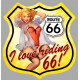 ROUTE 66  Pin up Sticker UV 