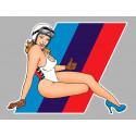 BMW M3 right Pin Up  Sticker   