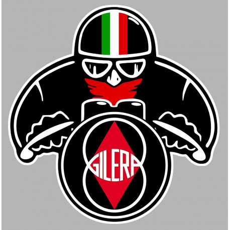 GILERA " biker " Sticker UV 