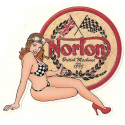 NORTON  Pin up droite Sticker vinyle laminé