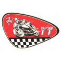 TT ISLE OF MAN  Sticker gauche vinyle laminé