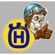 HUSQVARNA  right skull Sticker    