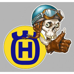 HUSQVARNA  right skull droit Sticker    