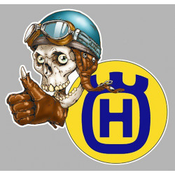 HUSQVARNA  left skull Sticker  UV   