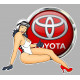 TOYOTA Pin Up  right laminated decal