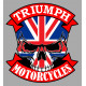 TRIUMPH UK Skull Sticker vinyle laminé