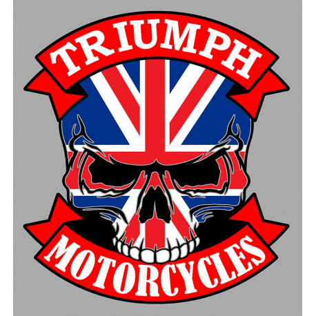TRIUMPH UK Skull Sticker 