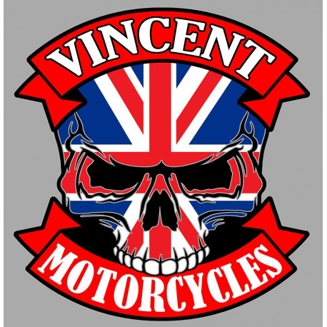 THE VINCENT skull Sticker UV  