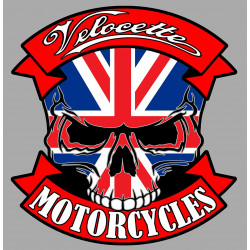 VELOCETTE skull Sticker UV  