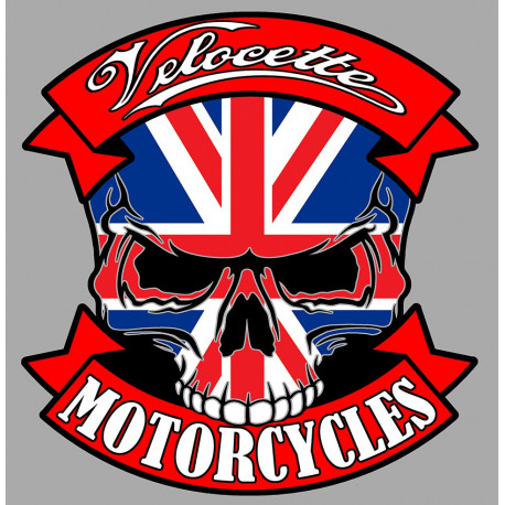 VELOCETTE Skull Sticker 