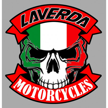 LAVERDA skull Sticker UV  