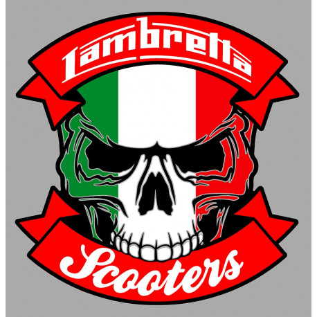LAMBRETTA Skull Sticker 