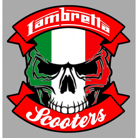 LAMBRETTA skull Sticker UV  