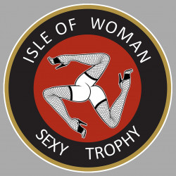 TT ISLE OF WOMAN  SEXY TROPHY Sticker 