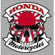 HONDA Motorcycles skull laminated decal