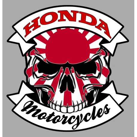 HONDA Motorcycles skull laminated decal - cafe-racer-bretagne ...