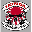 HONDA Motorcycles skull laminated decal