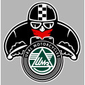 URAL biker laminated decal