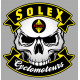SOLEX Cyclomoteurs skull Laminated decal