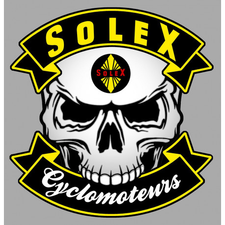 SOLEX Motocycles Skull Sticker° 