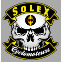SOLEX Cyclomoteurs skull Laminated decal
