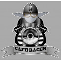 BREIZH/Britain CAFE RACER BIKER laminated vinyl decal