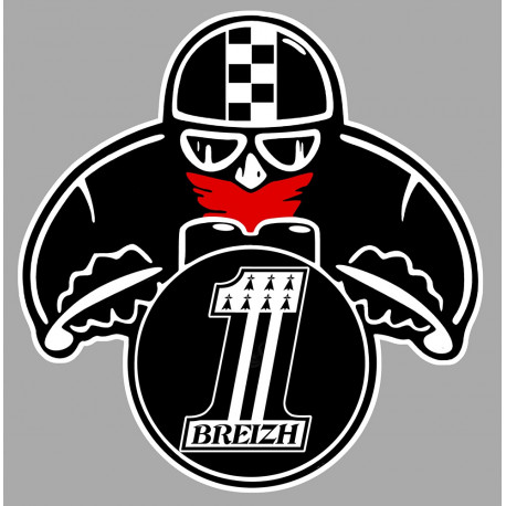 BREIZH BIKER Sticker UV 