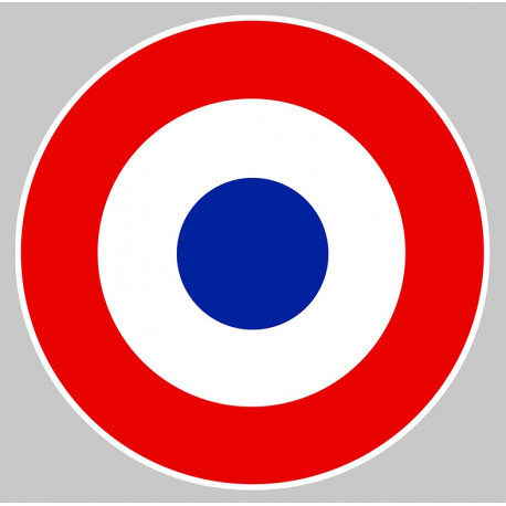 France Cockade Sticker – Tricolor Auto Decal (CA124), Made In France