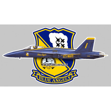 F18 BLUE ANGELS Sticker UV