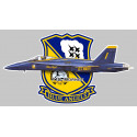 F18-HORNET BLUE ANGELS laminated decal