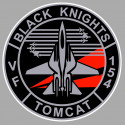 BLACK KNIGHTS TOMCAT Sticker vinyle laminé