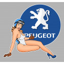 PEUGEOT right Pin Up  laminated decal